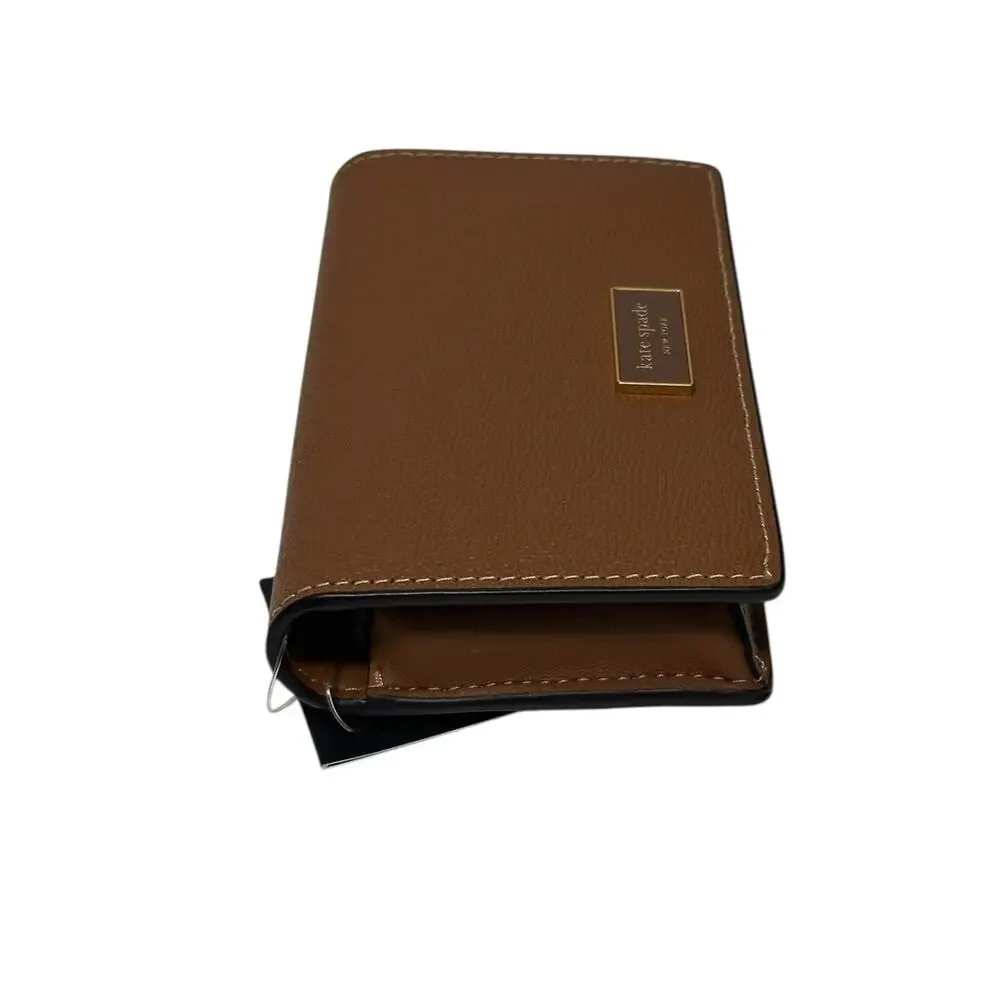 Kate Spade Katy Small Bifold Snap Wallet in Allspice Cake